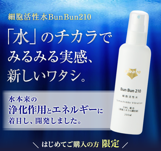 細胞活性水 BunBun210トライアルキットご購入のお申込み│細胞活性水BunBun210